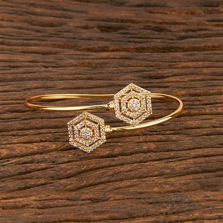 Cz Classic Kada With Gold Plating