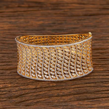 Cz Broad Kada With 2 Tone Plating