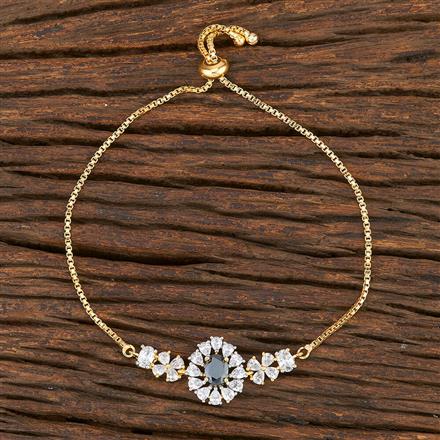 Cz Classic Bracelet With 2 Tone Plating