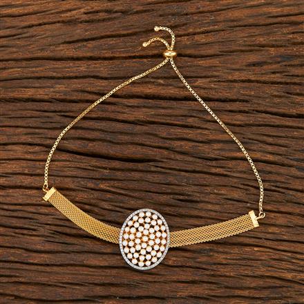 Cz Classic Bracelet With 2 Tone Plating
