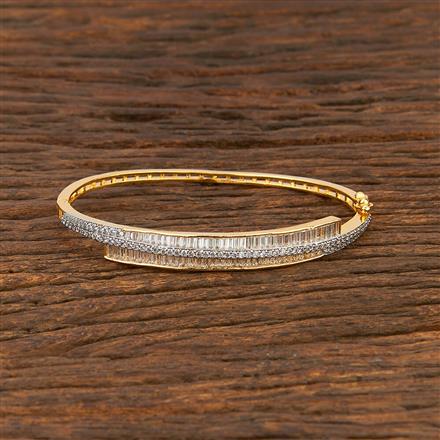 Cz Delicate Kada With 2 Tone Plating