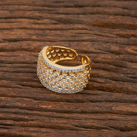 Cz Classic Ring With 2 Tone Plating