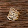 American Diamond Adjustable Ring with 2 Tone Plating