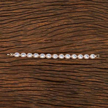 Cz Tennis Bracelet With Gold Plating