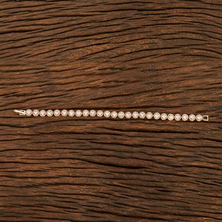 Cz Tennis Bracelet With Gold Plating