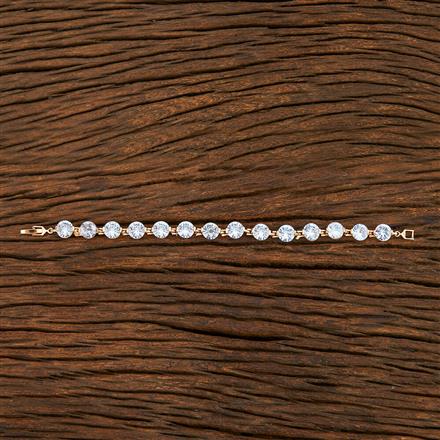 Cz Tennis Bracelet With Gold Plating