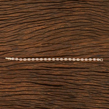 Cz Tennis Bracelet With Gold Plating