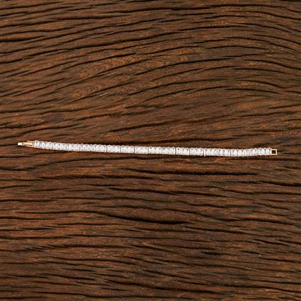 Cz Tennis Bracelet With Gold Plating