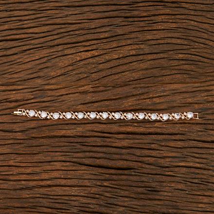 Cz Tennis Bracelet With Gold Plating