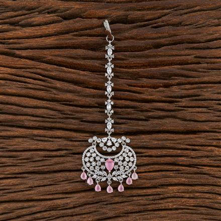 Cz Chand Tikka With Rhodium Plating