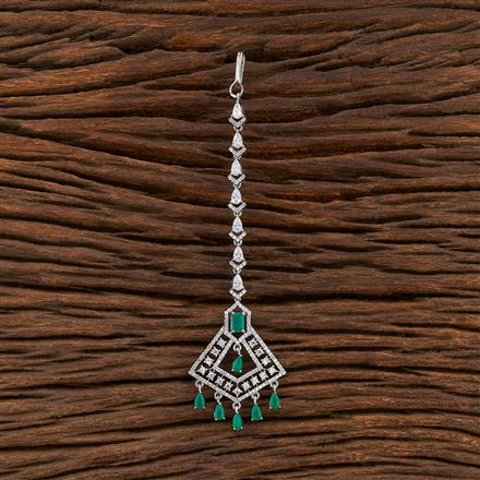 Cz Classic Tikka With Rhodium Plating