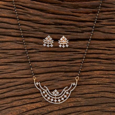 Cz Classic Mangalsutra With 2 Tone Plating