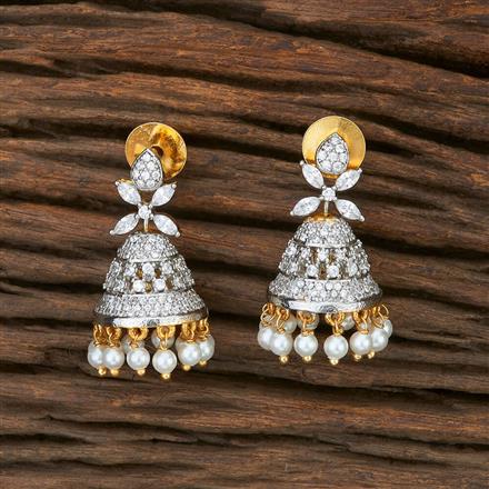 Cz Jhumki With 2 Tone Plating