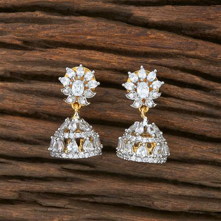 Cz Jhumki With 2 Tone Plating