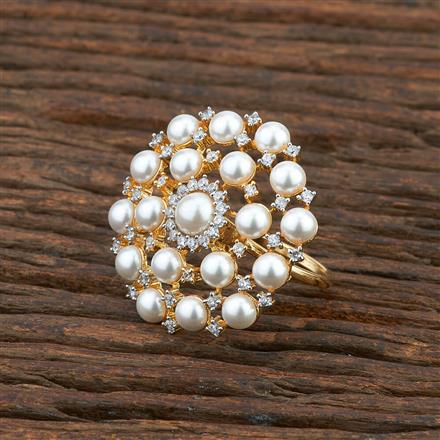 Cz Classic Ring With 2 Tone Plating