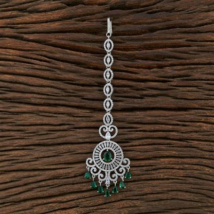 Cz Classic Tikka With Rhodium Plating