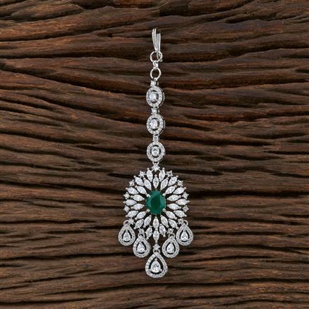 Cz Classic Tikka With Rhodium Plating