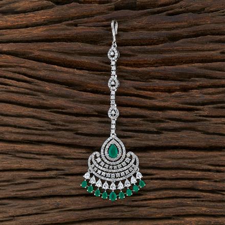 Cz Classic Tikka With Rhodium Plating