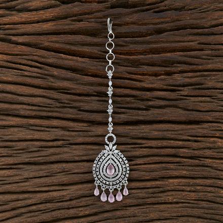 Cz Classic Tikka With Rhodium Plating