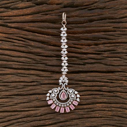 Cz Classic Tikka With Rose Gold Plating