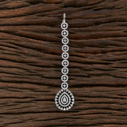 Cz Classic Tikka With Rhodium Plating