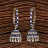 Cz Jhumki With Rhodium Plating