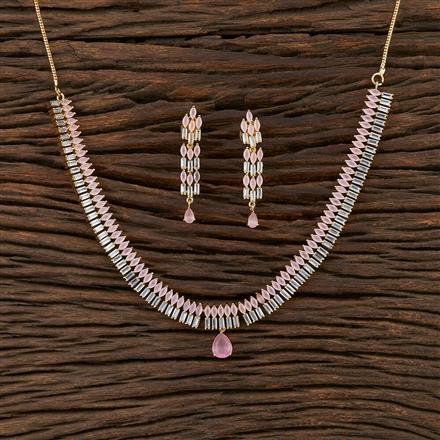 Cz Delicate Necklace With Gold Plating