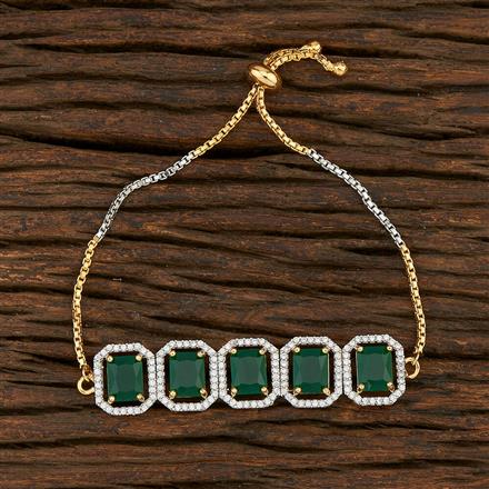 Cz Classic Bracelet With 2 Tone Plating