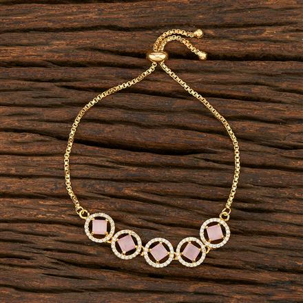 Cz Classic Bracelet With Gold Plating
