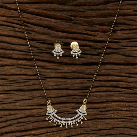 Cz Classic Mangalsutra With 2 Tone Plating