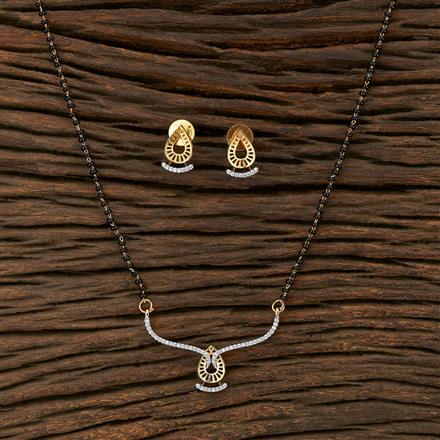 Cz Classic Mangalsutra With 2 Tone Plating