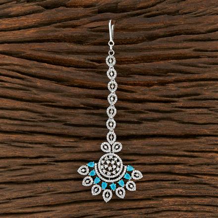 Cz Classic Tikka With Rhodium Plating