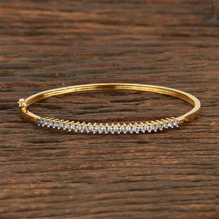 Cz Delicate Kada With 2 Tone Plating