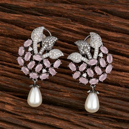 Cz Cz Earring With Black Plating