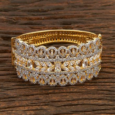 Cz Broad Kada With 2 Tone Plating