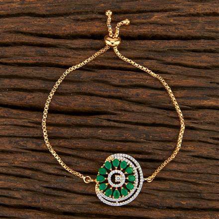 Cz Classic Bracelet With 2 Tone Plating