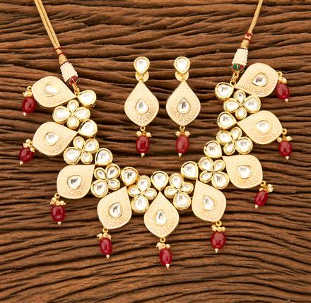 Kundan Classic Necklace with gold plating