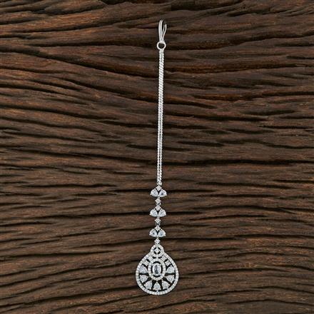 Cz Classic Tikka With Rhodium Plating