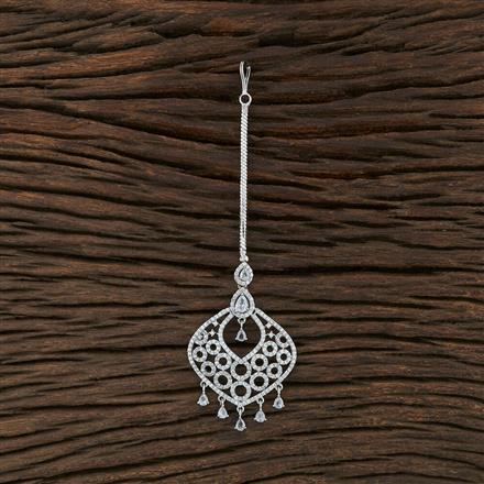 Cz Classic Tikka With Rhodium Plating