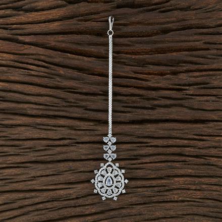 Cz Classic Tikka With Rhodium Plating