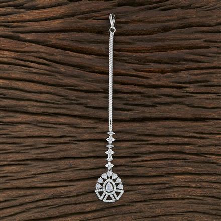 Cz Classic Tikka With Rhodium Plating