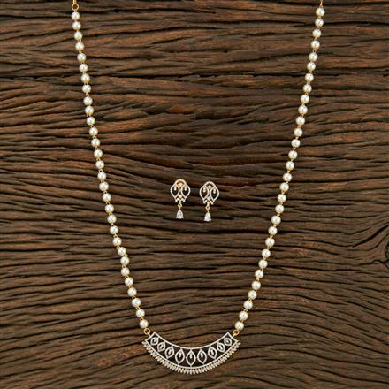 Cz Mala Necklace With 2 Tone Plating