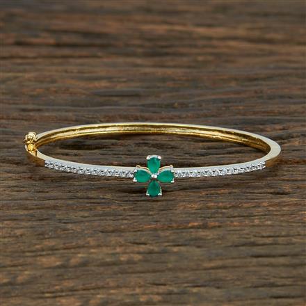 Cz Delicate Kada With 2 Tone Plating