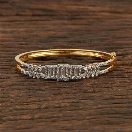 Cz Delicate Kada With 2 Tone Plating