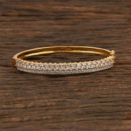 Cz Delicate Kada With 2 Tone Plating