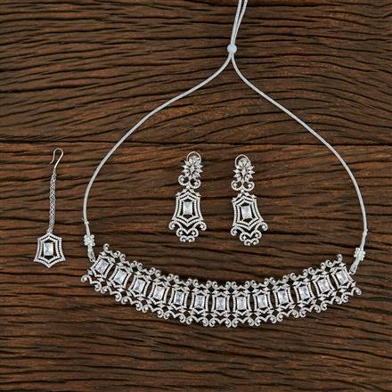 Cz Mukut With Rhodium Plating