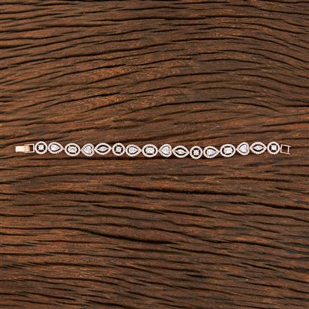 Cz Delicate Bracelet With Rose Gold Plating