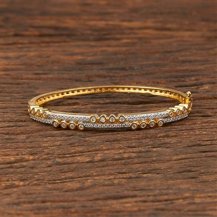 Cz Delicate Kada With 2 Tone Plating