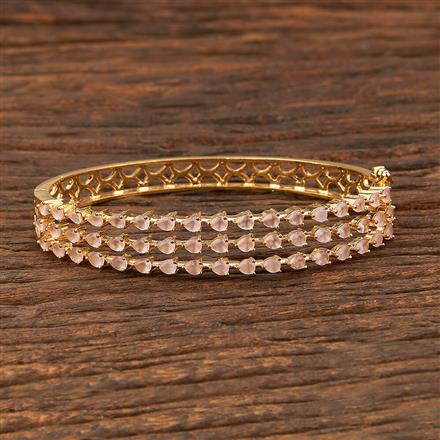 Cz Classic Kada With Gold Plating