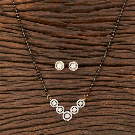 Cz Tanmaniya Mangalsutra With 2 Tone Plating